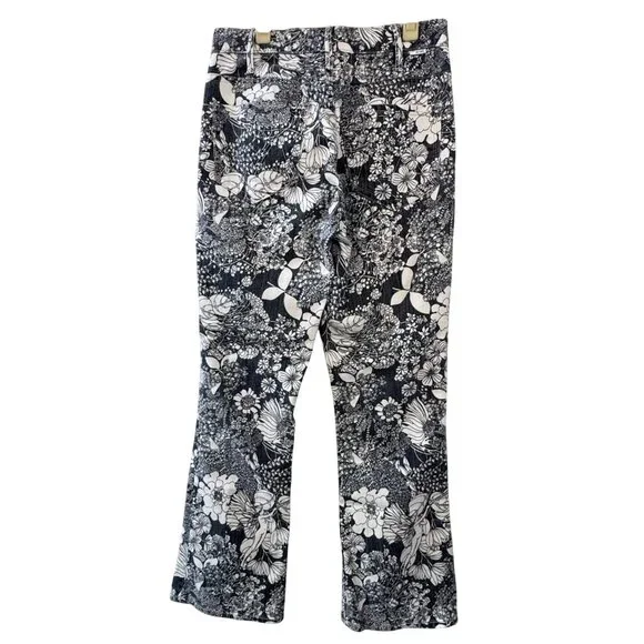 MOTHER The Hustler Ankle Jeans Women's 26 French Fairy Tale Black & White Pants - Picture 2 of 12